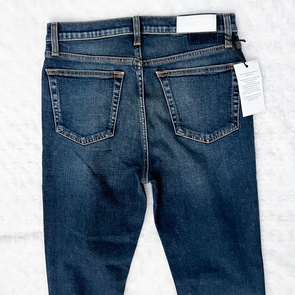 NWT- RE/DONE Originals x Revolve High Rise Ankle Crop || Style# 190-3WHRAC - Picture 6 of 14